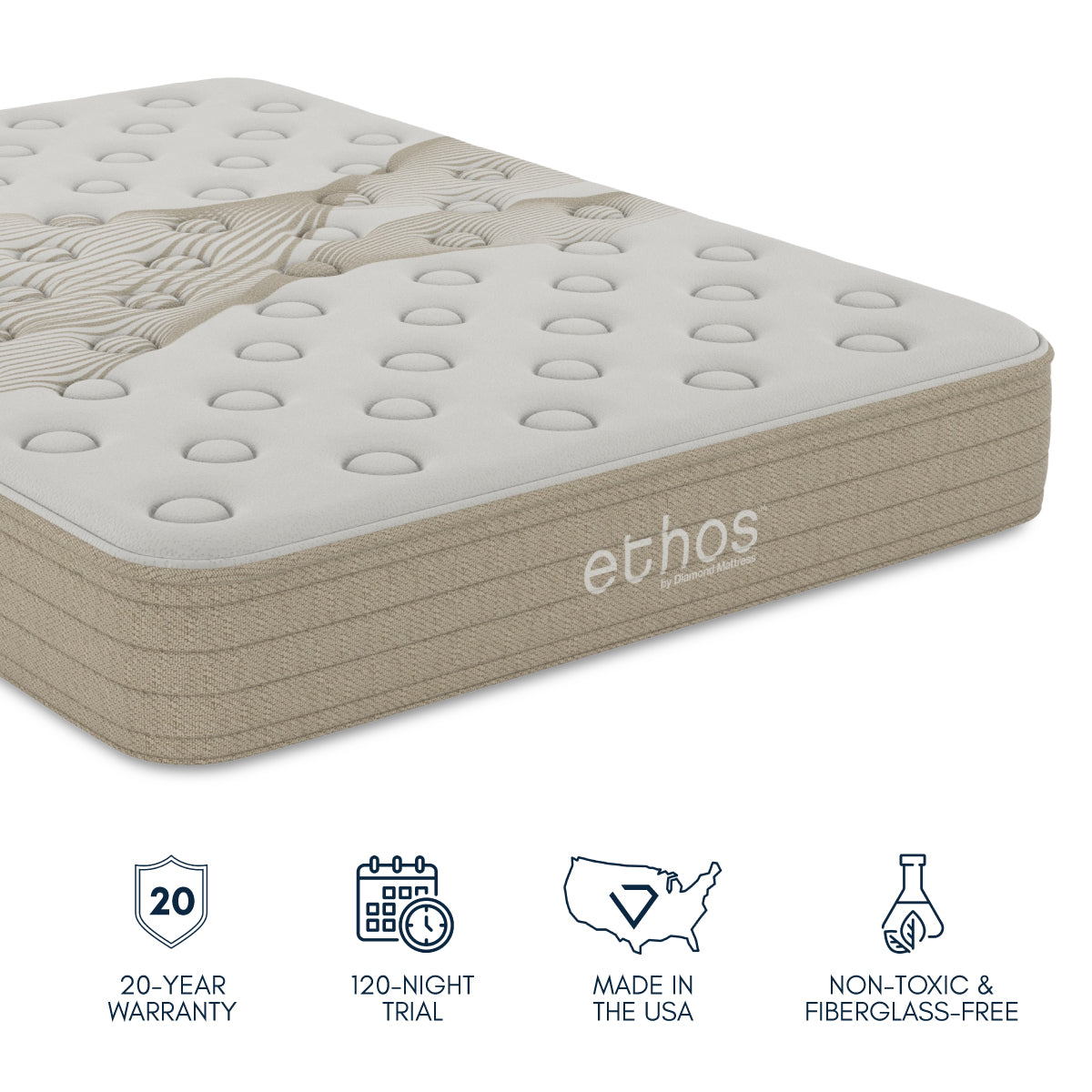 Eco-Friendly Comfort with Natural Materials | Ethos Hybrid Mattress