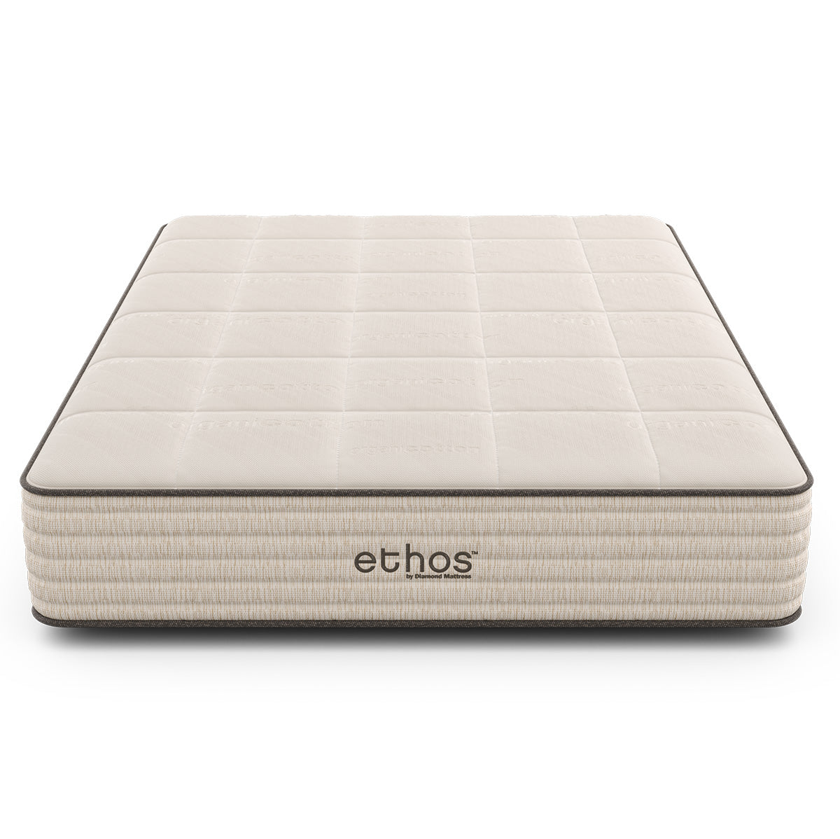 Ethos organic mattress front view